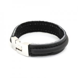 071135 bratar piele casual black leather-400x400