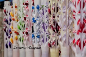 lumanari botez sculptate