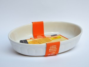 Vas din ceramica termorezistenta Burgund oval 27 cm